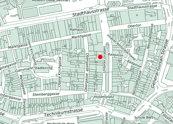 Karte von Winterthurer Altstadt